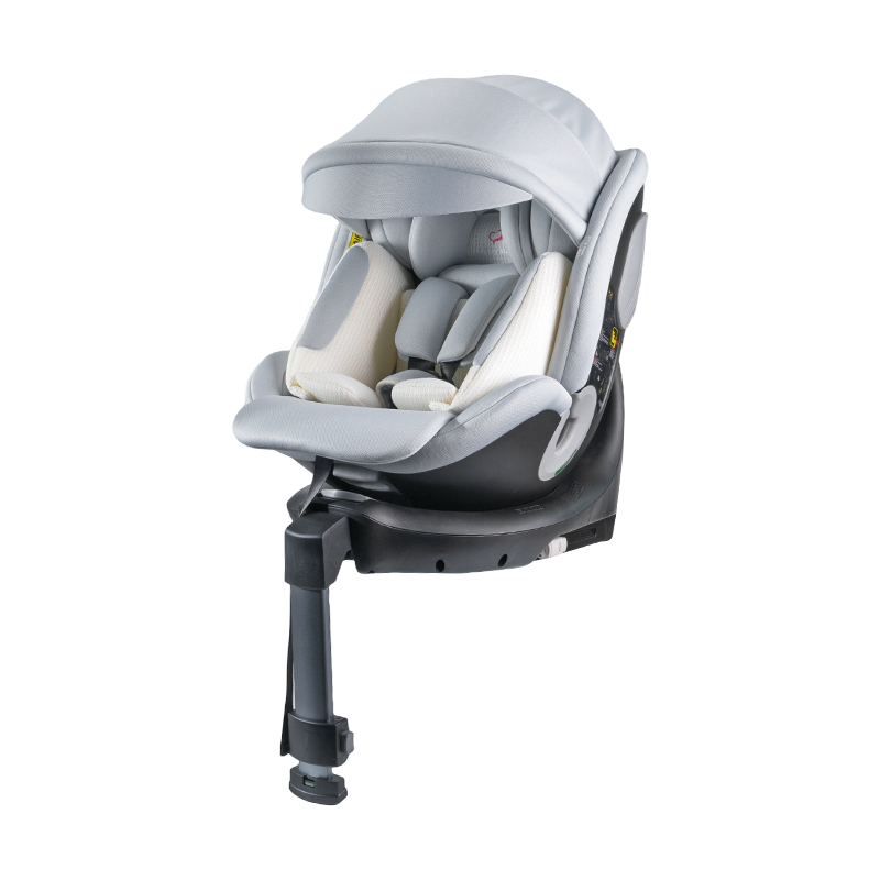 ISO FIX + সাপোর্ট লেগ 360 রোটেশন রিয়ারওয়ার্ড/ফরওয়ার্ড ফেসিং বেবি কার সিট 40-150 সেমি