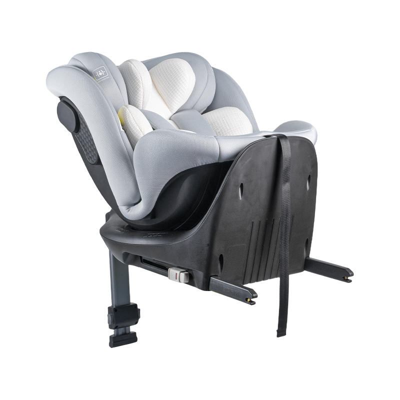 ISOFIX + সাপোর্ট লেগ 360 রোটেশন রিয়ারওয়ার্ড/ফরওয়ার্ড ফেসিং বেবি কার সিট 40-150 সেমি